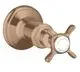 AXOR-HG-AXOR-Montreux-Absperrventil-Unterputz-mit-Kreuzgriff-Brushed-Red-Gold-16871310 gallery number 1